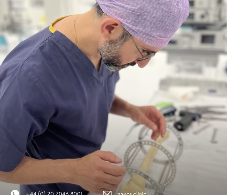 Professor Nima Heidari in surgical scrubs